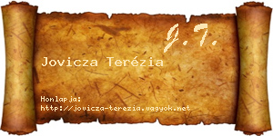 Jovicza Terézia névjegykártya