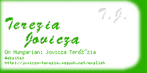 terezia jovicza business card